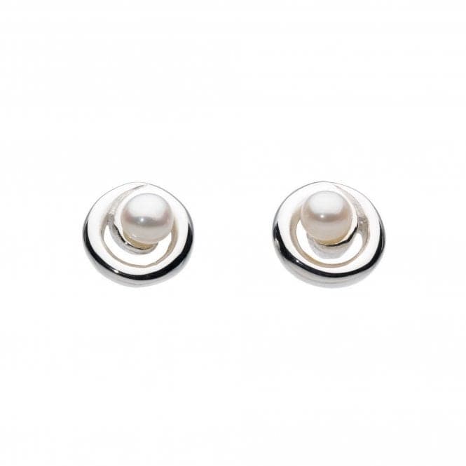 Dew Sterling Silver Pearl Spiral Stud earrings 38007FPDew38007FP001