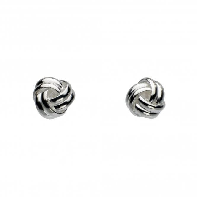 Dew Sterling Silver Rounded Knot Stud Earrings 48236HP014Dew48236HP014