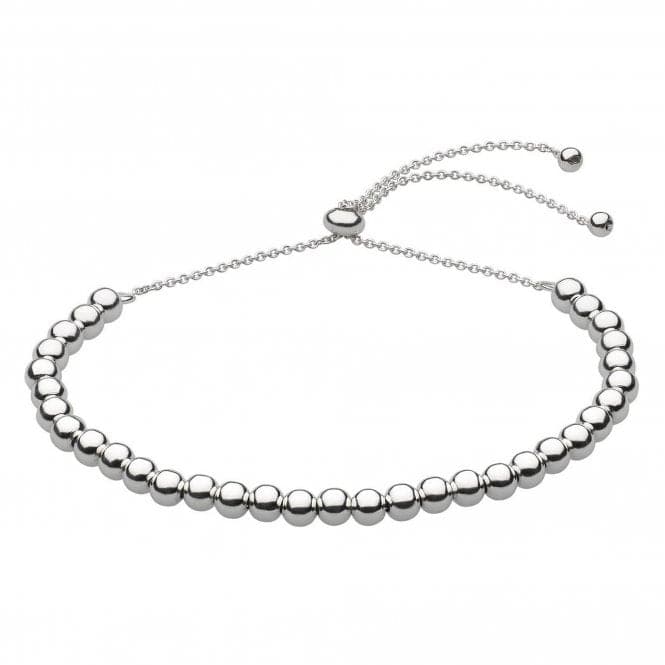 Dew Sterling Silver Set Ball Toggle Bracelet 7434HP022Dew7434HP022