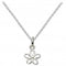 Dew Sterling Silver Simple Flower Pendant 98346HPDew98346HP011