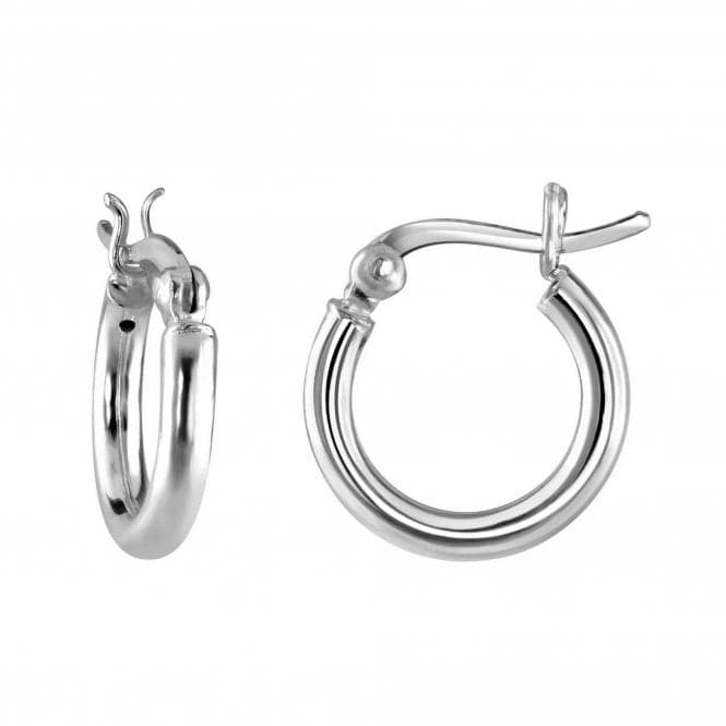 Dew Sterling Silver Small 15mm Hoop Earrings 66015HP027Dew66015HP027