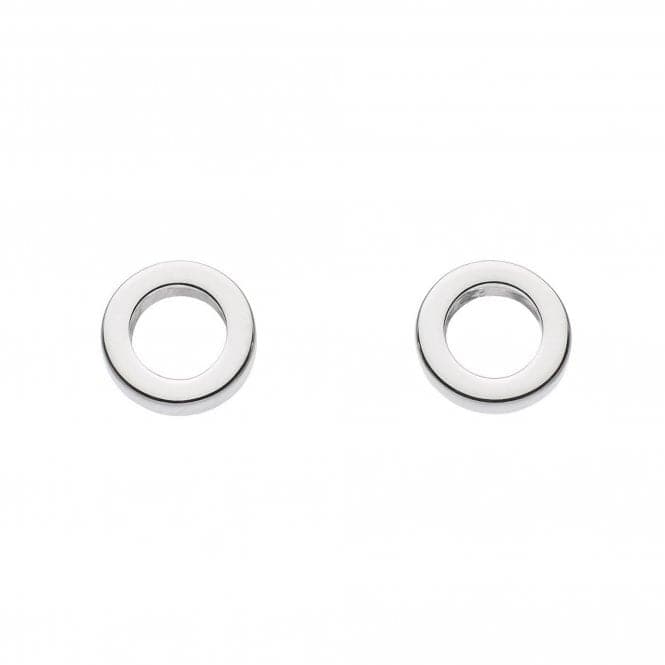 Dew Sterling Silver Small Open Circle Stud Earrings 4830HP022Dew4830HP022