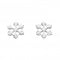 Dew Sterling Silver Snowflake Stud Earrings 4539HP020Dew4539HP020