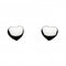 Dew Sterling Silver Solid Heart Stud Earrings 4006HPDew4006HP