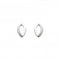 Dew Sterling Silver Two Tone Open Loop Stud Earrings 4012SBDew4012SB