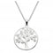 Dew Sterling Silver White Cubic Zirconia Tree of Life Pendant 9813CZ024Dew9813CZ024