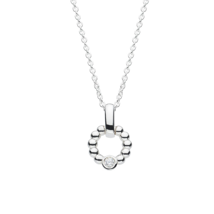 Dew Zirconia Beaded Open Circle Pendant 93224CZDew93224CZ