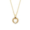 Dew Zirconia Gold Plate Beaded Open Circle Pendant 93224GCZDew93224GCZ