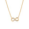Dew Zirconia Gold Plate Infinity 16" Necklace 9517GCZDew9517GCZ