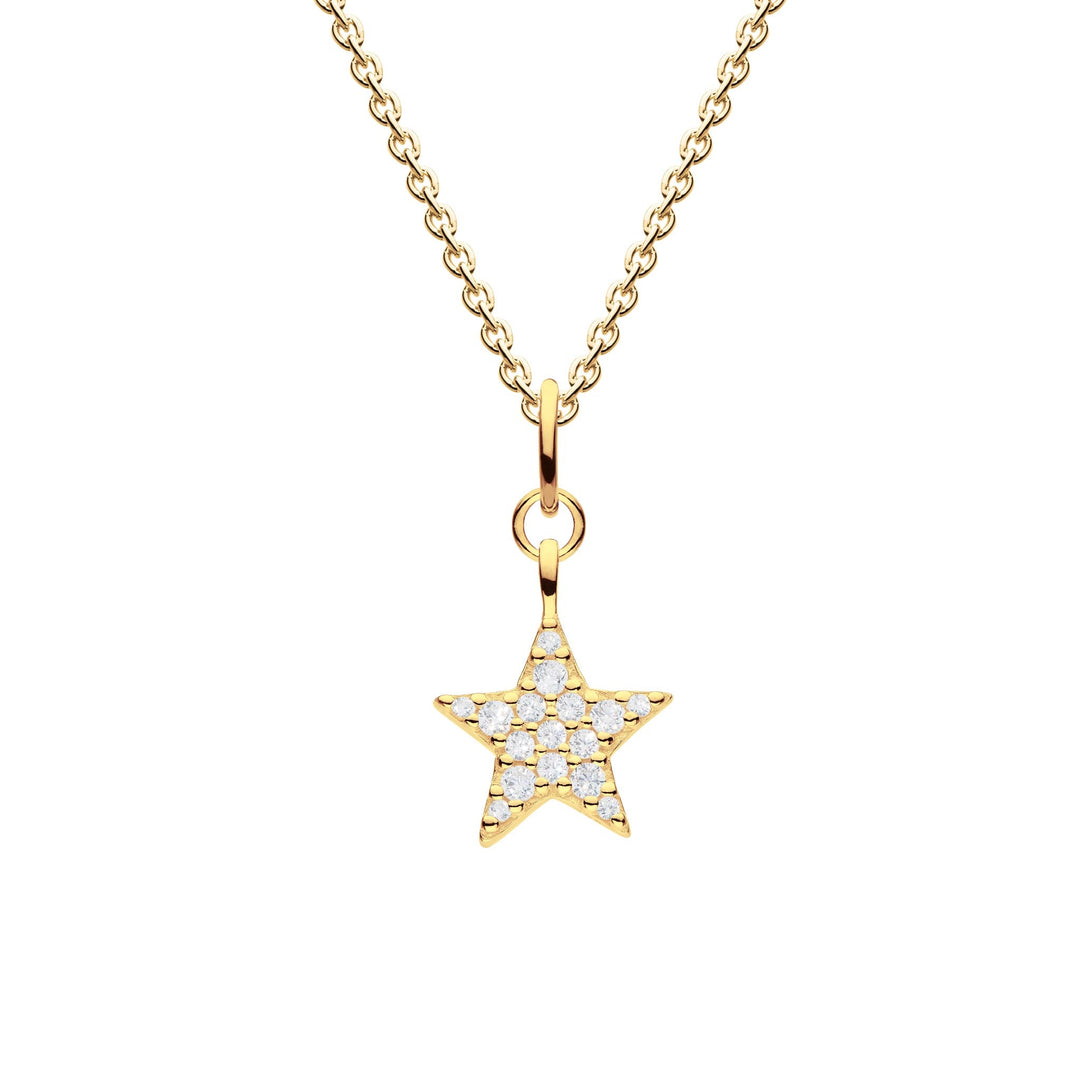 Dew Zirconia Gold Plate Star Pendant 9778GCZDew9778GCZ