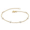 Dew Zirconia Gold Plate Station Chain 7.5" Bracelet 7728GCZDew7728GCZ