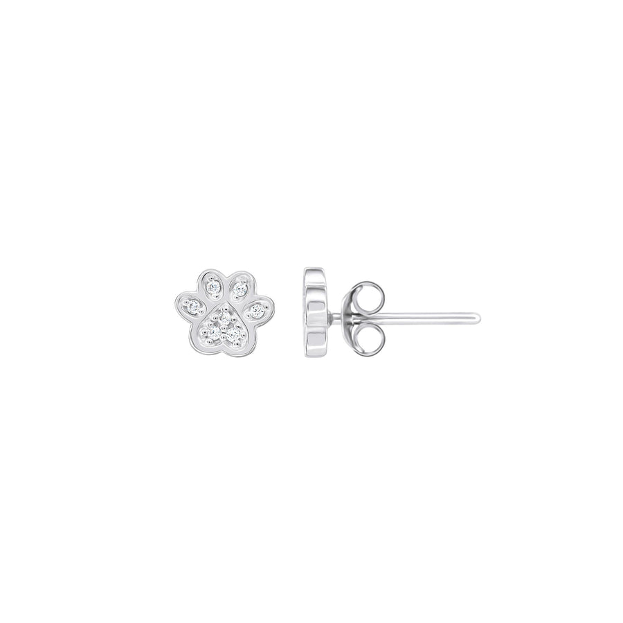 Dew Zirconia Paw Print Studs 37738CZDew37738CZ