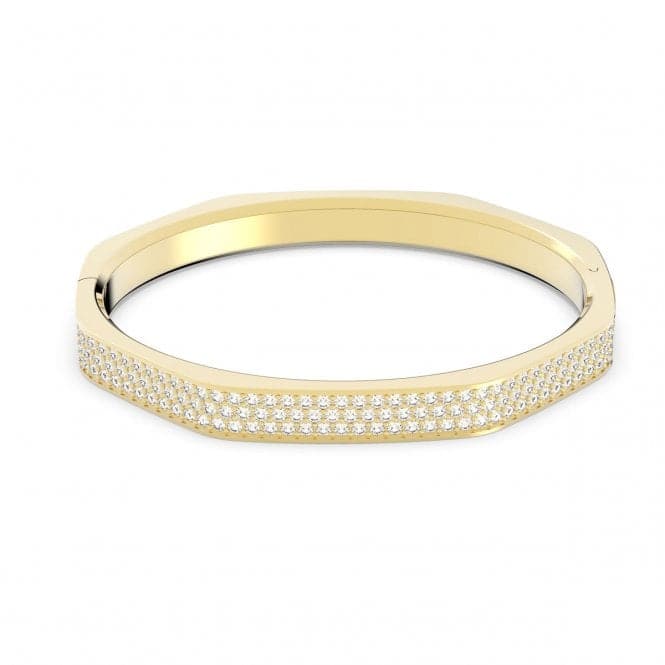 Dextera Gold - Tone Plated White Octagon BangleSwarovski5656845 L