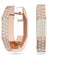 Dextera Hoop Octagonal White Rose Gold - tone Plated Earrings 5634993Swarovski5634993