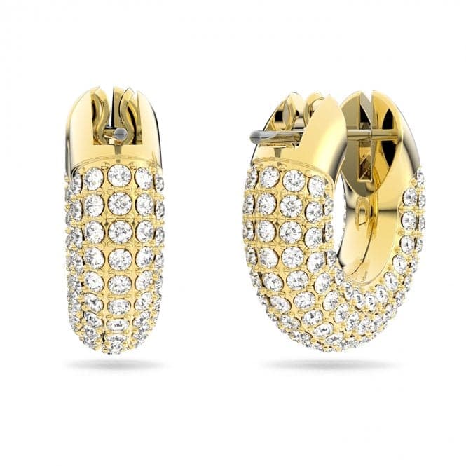 Dextera Hoop Pavé White Gold - tone Plated Earrings 5636530Swarovski5636530