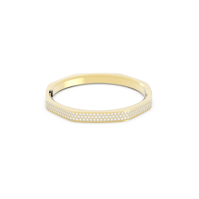 Dextera Octagon Pavé White Gold - tone Plated BangleSwarovski5639197