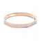 Dextera Rose Gold - Tone Plated White Octagon BangleSwarovski5655627 L