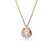 Dextera Rose Gold - tone White Round Cut Pendant 5692257Swarovski5692257