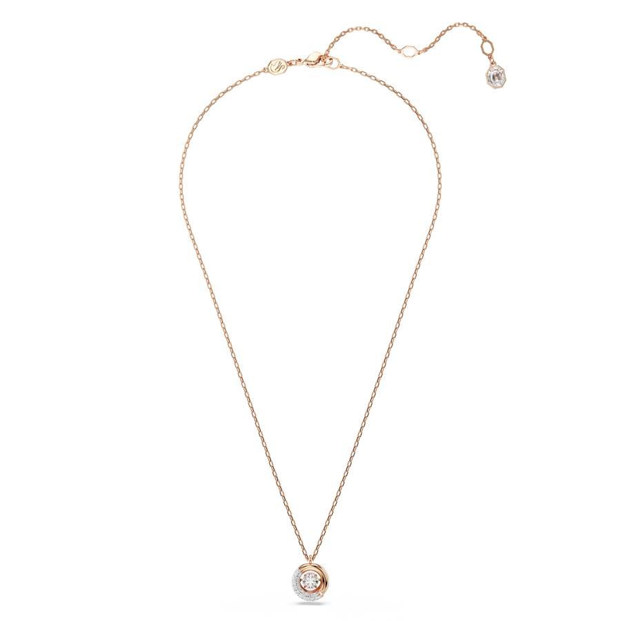 Dextera Rose Gold - tone White Round Cut Pendant 5692257Swarovski5692257