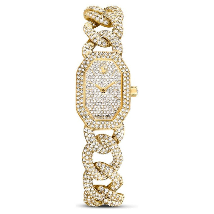 Dextera Swiss Made Crystal Gold Tone Finish Watch 5668854Swarovski5668854