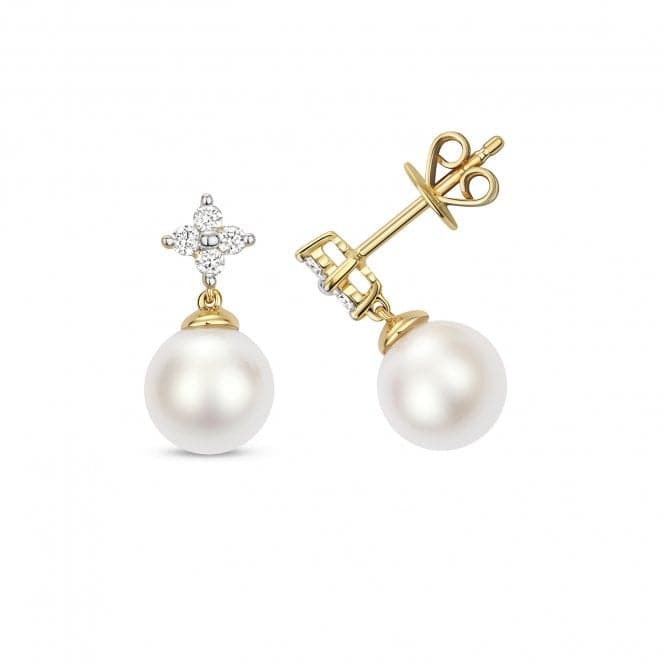 Diamond Akoya Pearl Earrings EDQ218Gemstones JewelleryEDQ218