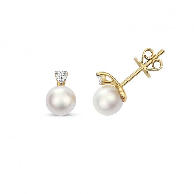 Diamond Akoya Pearl Earrings EDQ219Gemstones JewelleryEDQ219