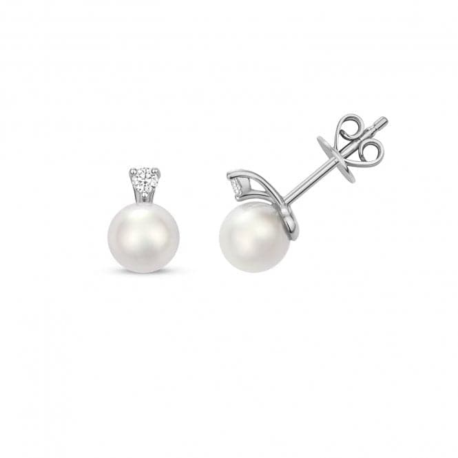 Diamond Akoya Pearl Earrings EDQ219WGemstones JewelleryEDQ219W