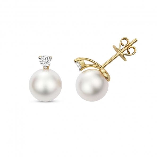 Diamond Akoya Pearl Earrings EDQ220Gemstones JewelleryEDQ220