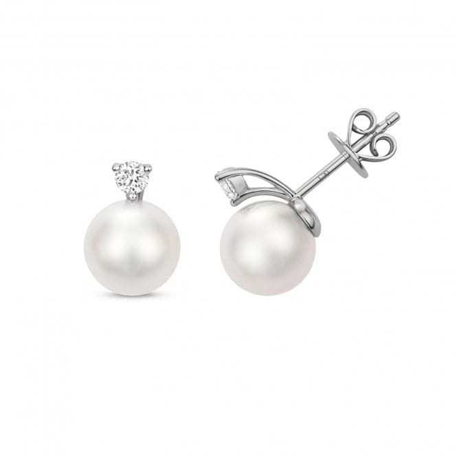 Diamond Akoya Pearl Earrings EDQ220WGemstones JewelleryEDQ220W