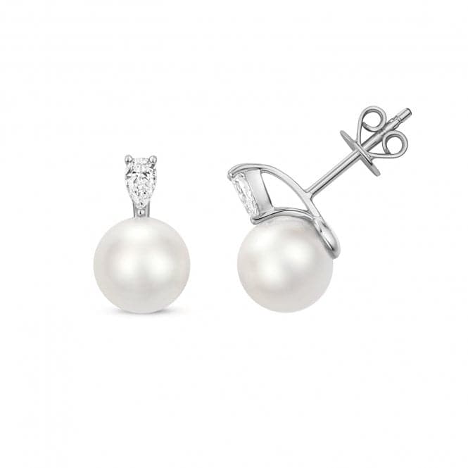 Diamond Akoya Pearl Earrings EDQ223WGemstones JewelleryEDQ223W