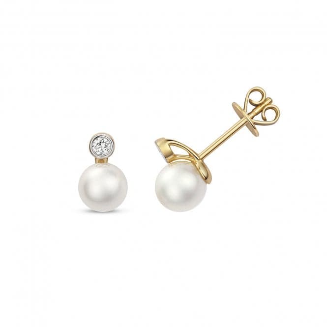 Diamond Akoya Pearl Earrings EDQ224Gemstones JewelleryEDQ224