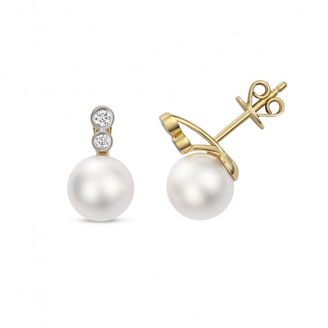 Diamond Akoya Pearl Earrings EDQ226Gemstones JewelleryEDQ226