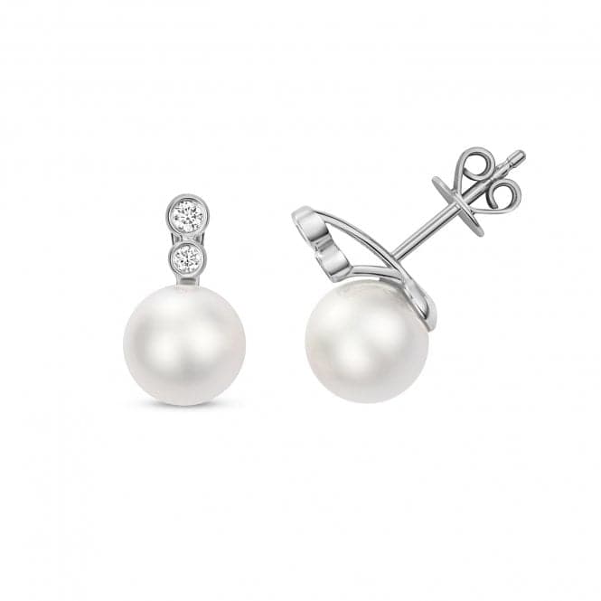 Diamond Akoya Pearl Earrings EDQ226WGemstones JewelleryEDQ226W