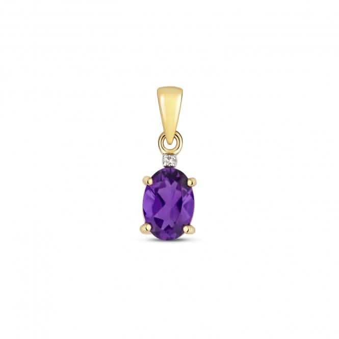 Diamond &amp; Amethyst Pendant PD263AGemstones JewelleryPD263A