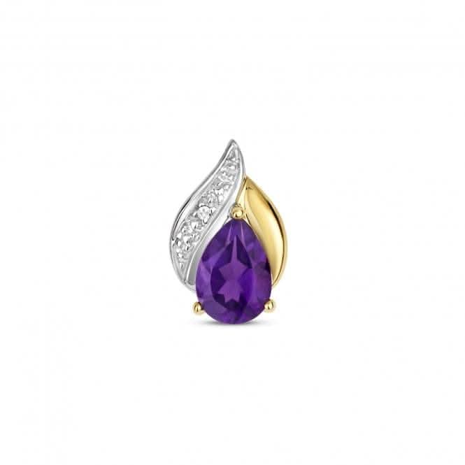 Diamond &amp; Amethyst Pendant PD264AGemstones JewelleryPD264A
