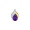 Diamond & Amethyst Pendant PD264AGemstones JewelleryPD264A
