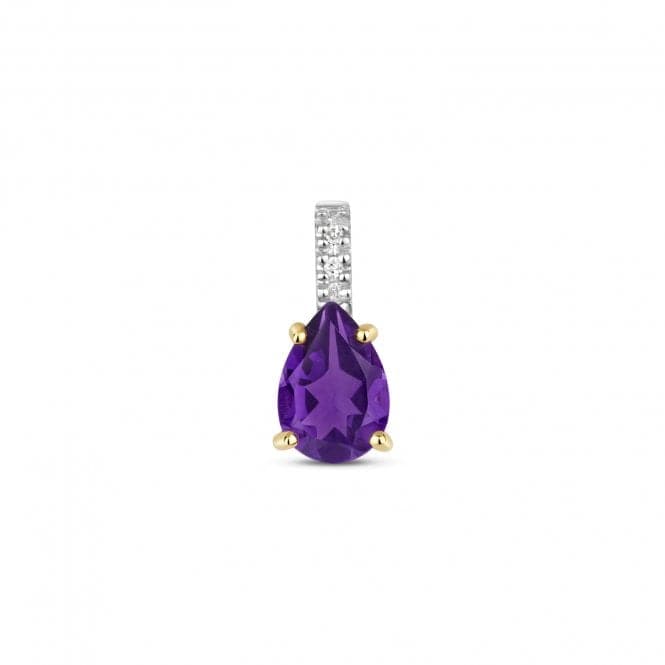 Diamond & Amethyst Pendant PD265AGemstones JewelleryPD265A