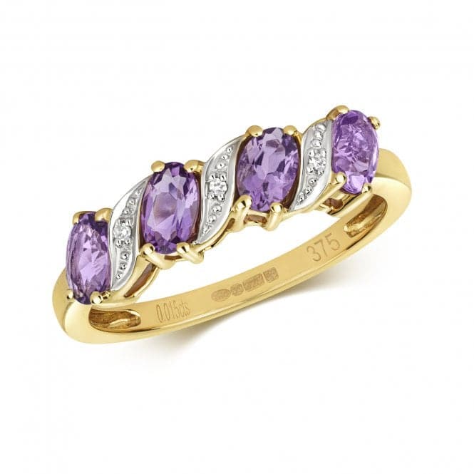 Diamond & Amethyst Ring RD221AMGemstones JewelleryRD221AM/J