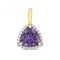 Diamond And Amethyst Pendant PD245AGemstones JewelleryPD245A