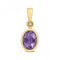 Diamond And Amethyst Pendant PD249AGemstones JewelleryPD249A