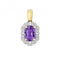 Diamond And Amethyst Pendant PD250AGemstones JewelleryPD250A