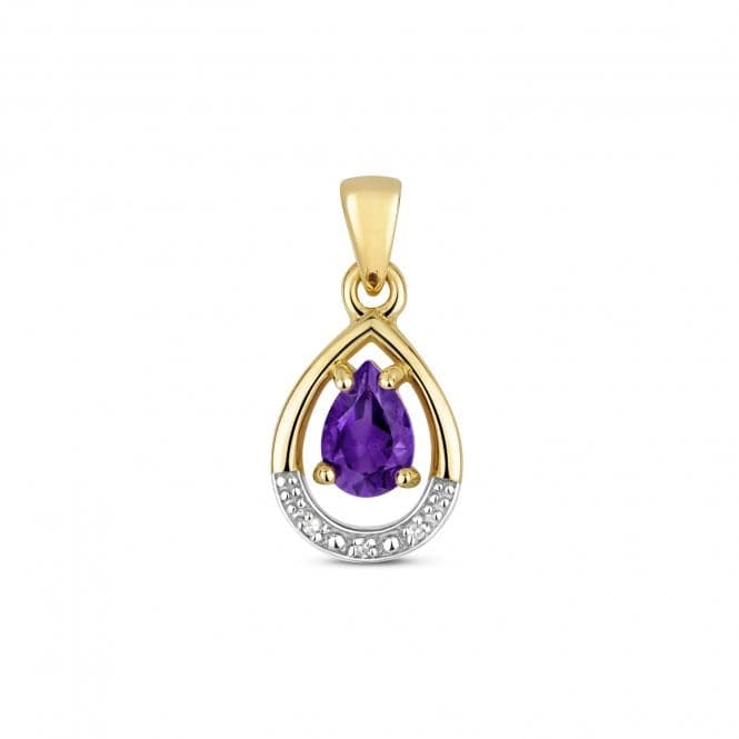 Diamond And Amethyst Pendant PD268AGemstones JewelleryPD268A