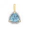 Diamond And Light Swiss Blue Topaz Pend Pendant PD245BTGemstones JewelleryPD245BT