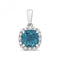 Diamond And London Blue Topaz Pendant PD246WLBGemstones JewelleryPD246WLB