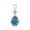Diamond And London Blue Topaz Pendant PD248WLBGemstones JewelleryPD248WLB