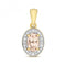 Diamond And Morganite Pendant PD247MGemstones JewelleryPD247M