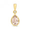 Diamond And Morganite Pendant PD248MGemstones JewelleryPD248M