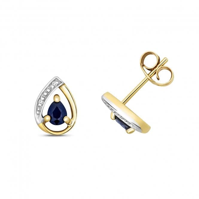 Diamond And Sapphire Stud Earrings ED261SGemstones JewelleryED261S