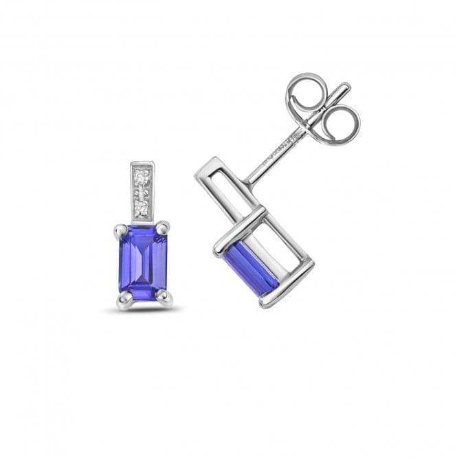 Diamond And Tanzanite Earrings ED254WTGemstones JewelleryED254WT