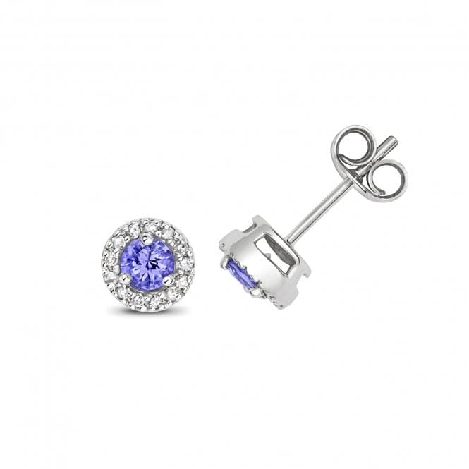 Diamond And Tanzanite Earrings ED255WTGemstones JewelleryED255WT